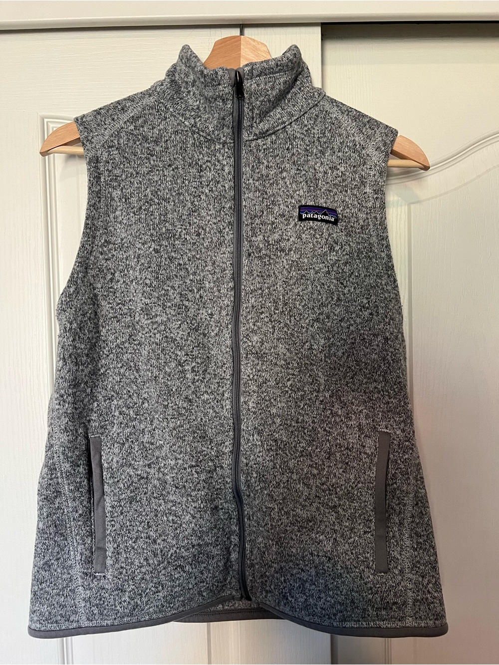 Patagonia Heather Gray Full-Zip Vest